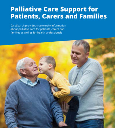 Palliative Care Support for Patients, Carers and Families Booklet Thumbnail